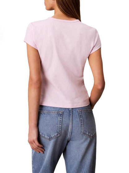 Calvin Klein Jeans T-shirt Donna Lv047f842g Rosa