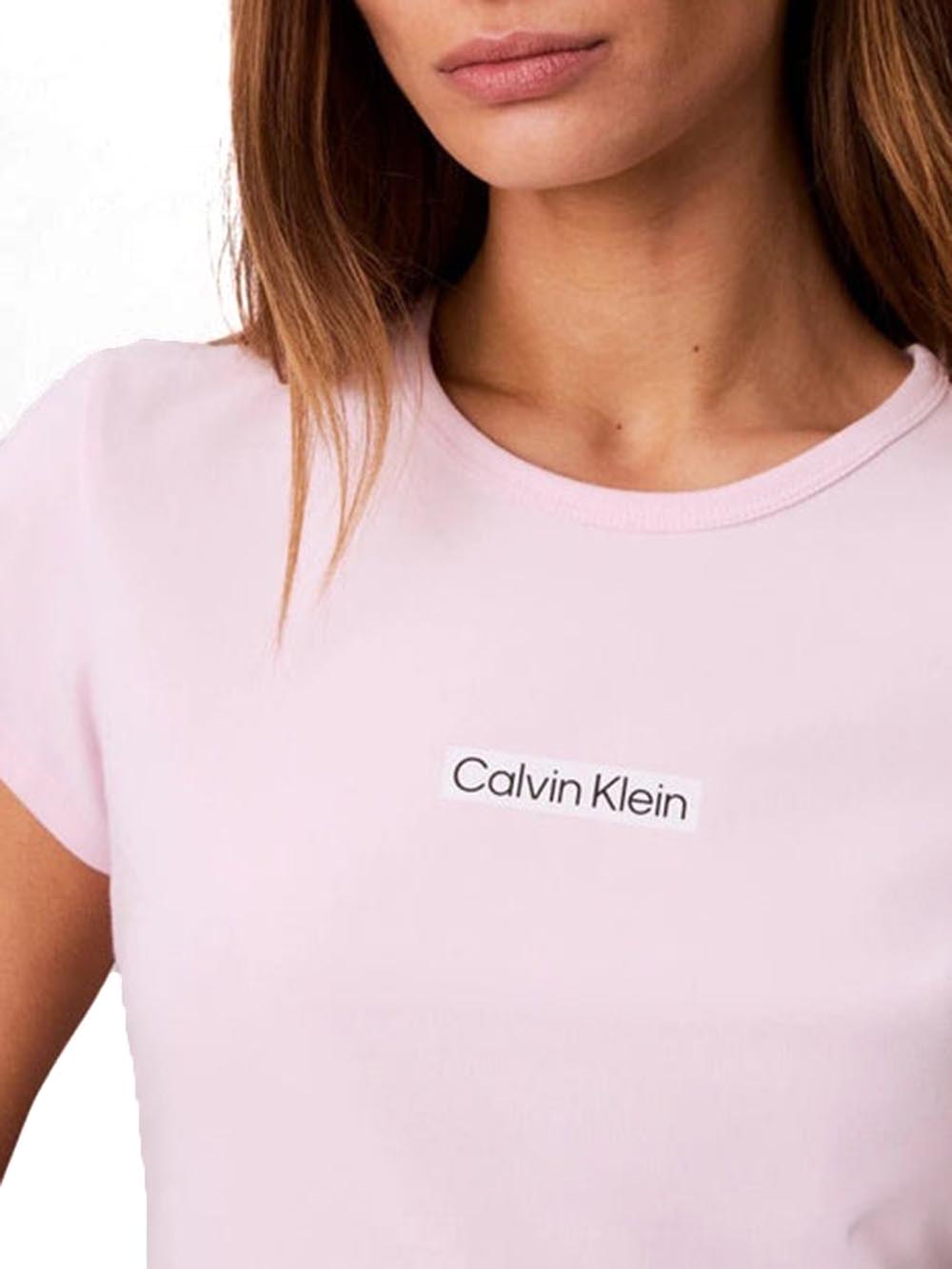 Calvin Klein Jeans T-shirt Donna Lv047f842g Rosa