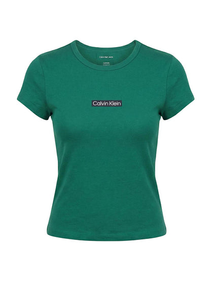 Calvin Klein Jeans T-shirt Donna Lv047f842g Verde