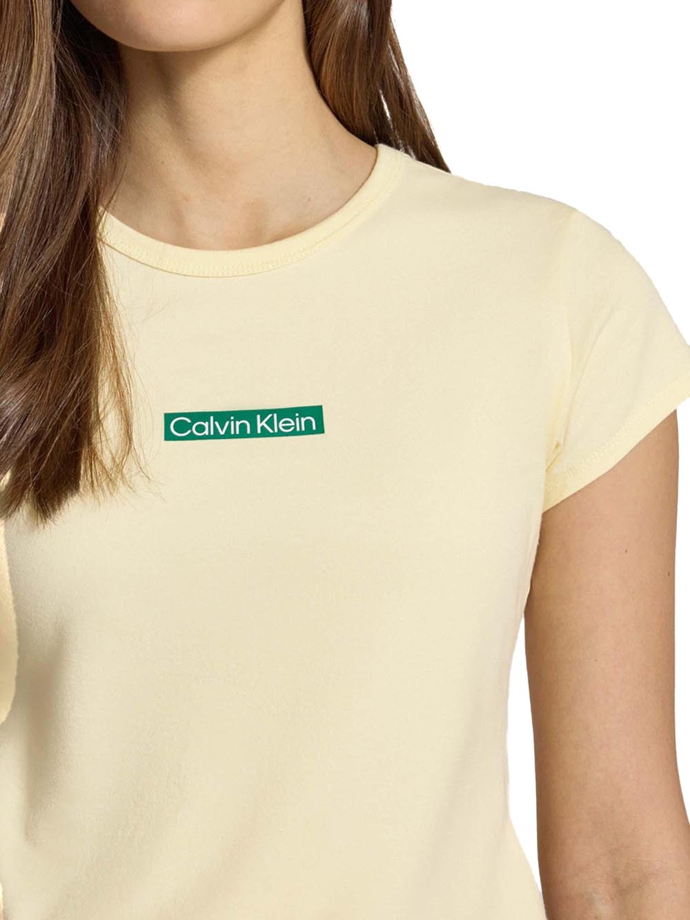 Calvin Klein Jeans T-shirt Donna Lv047f842g Giallo