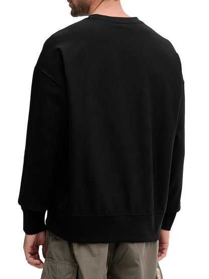 Calvin Klein Jeans Felpa Uomo Lv04rc277g Nero