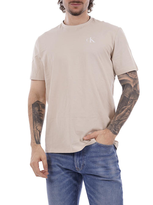 ss 30s classic back Calvin Klein Jeans T-shirt Uomo Lv14rf852g Beige