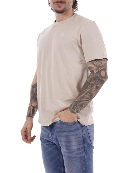 ss 30s classic back Calvin Klein Jeans T-shirt Uomo Lv14rf852g Beige