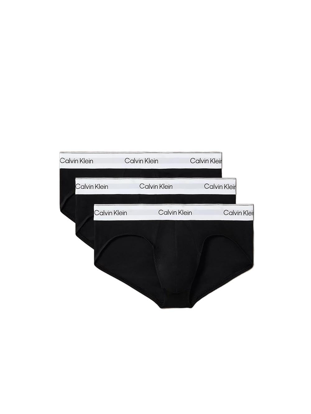 hip brief 3pk Calvin Klein Slip Uomo Lv00nb4388 Nero