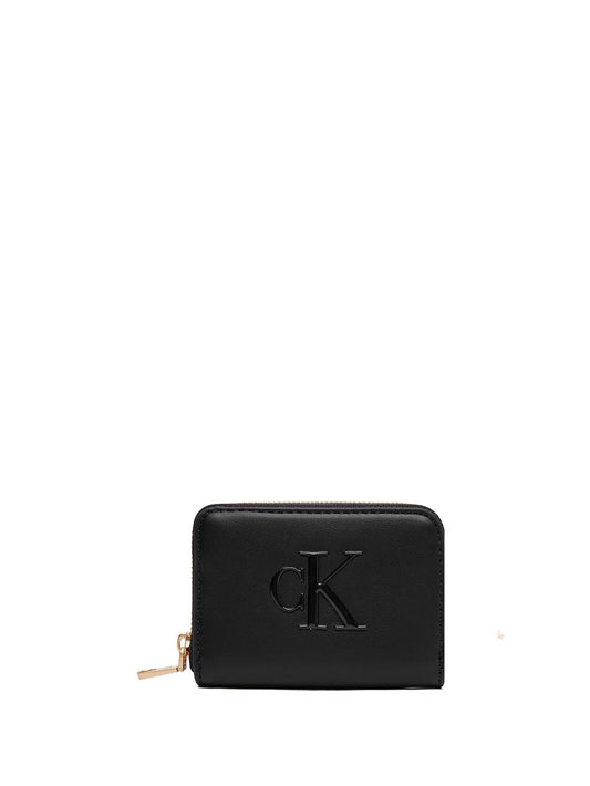bold ck medium zip around Calvin Klein Portafogli Donna Lv04f1154g Nero
