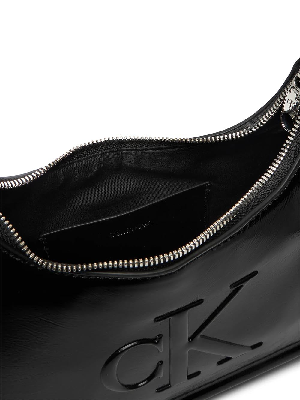 bold ck metallic shoulder bag Calvin Klein Borsa a Spalla Donna Lv04f3332g Nero