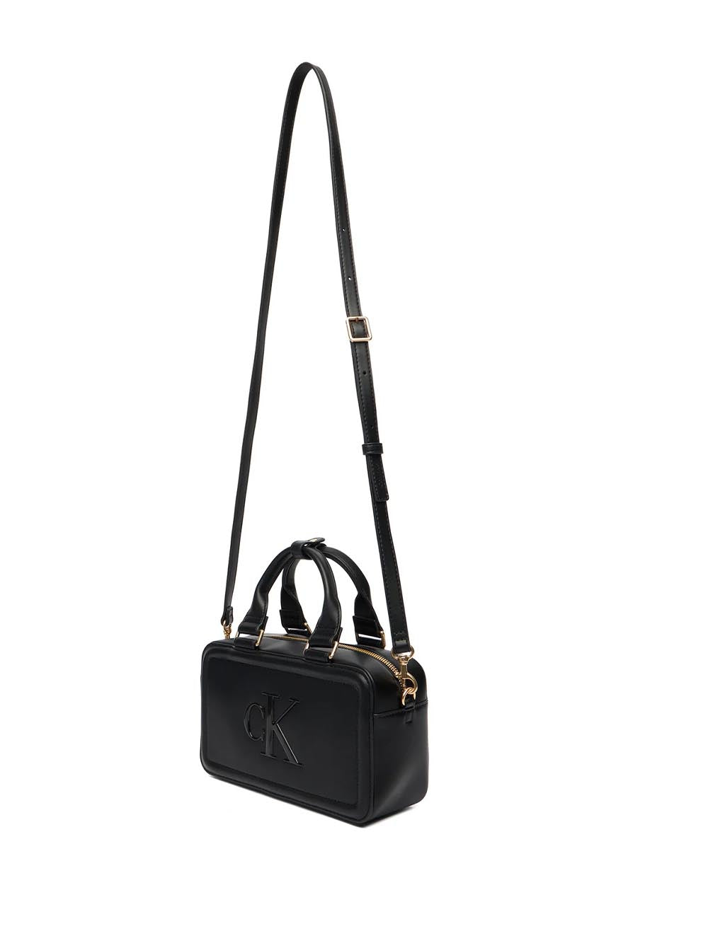 bold ck bauletto crossbody Calvin Klein Borsa Bauletto Donna Lv04f3411g Nero