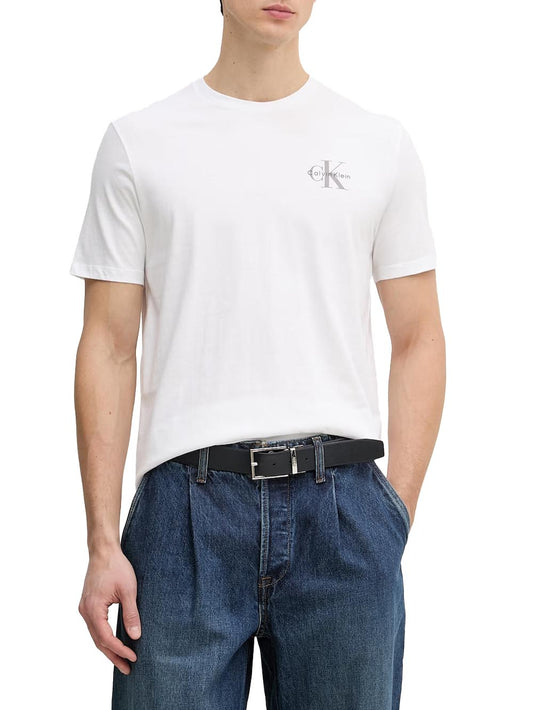 ss 30s clssc micro Calvin Klein Jeans T-shirt Uomo Lv04rf278g Bianco