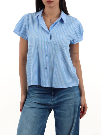 CHORAL Camicia Donna Pe26255 Celeste