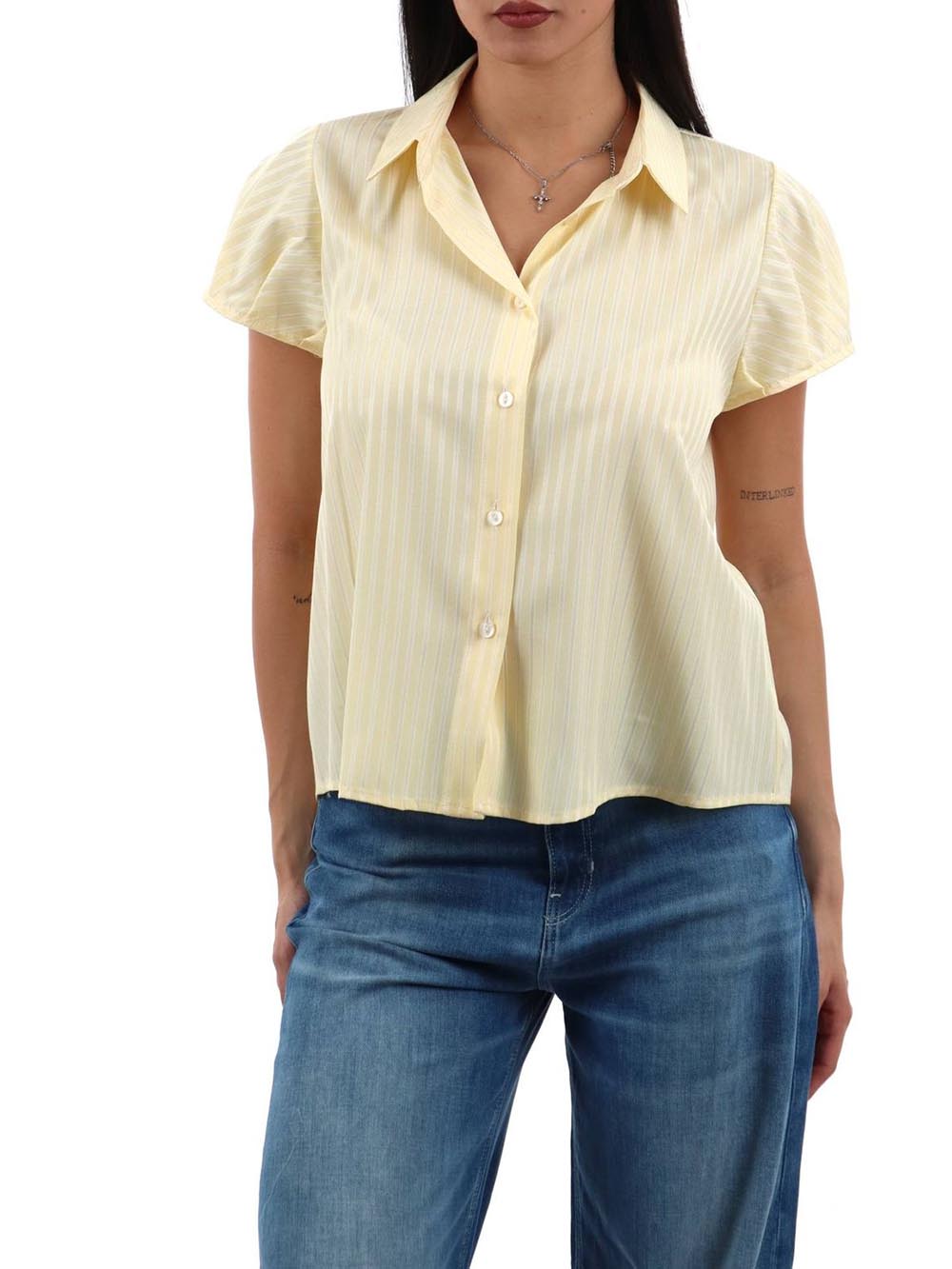 CHORAL Camicia Donna Pe26255 Giallo