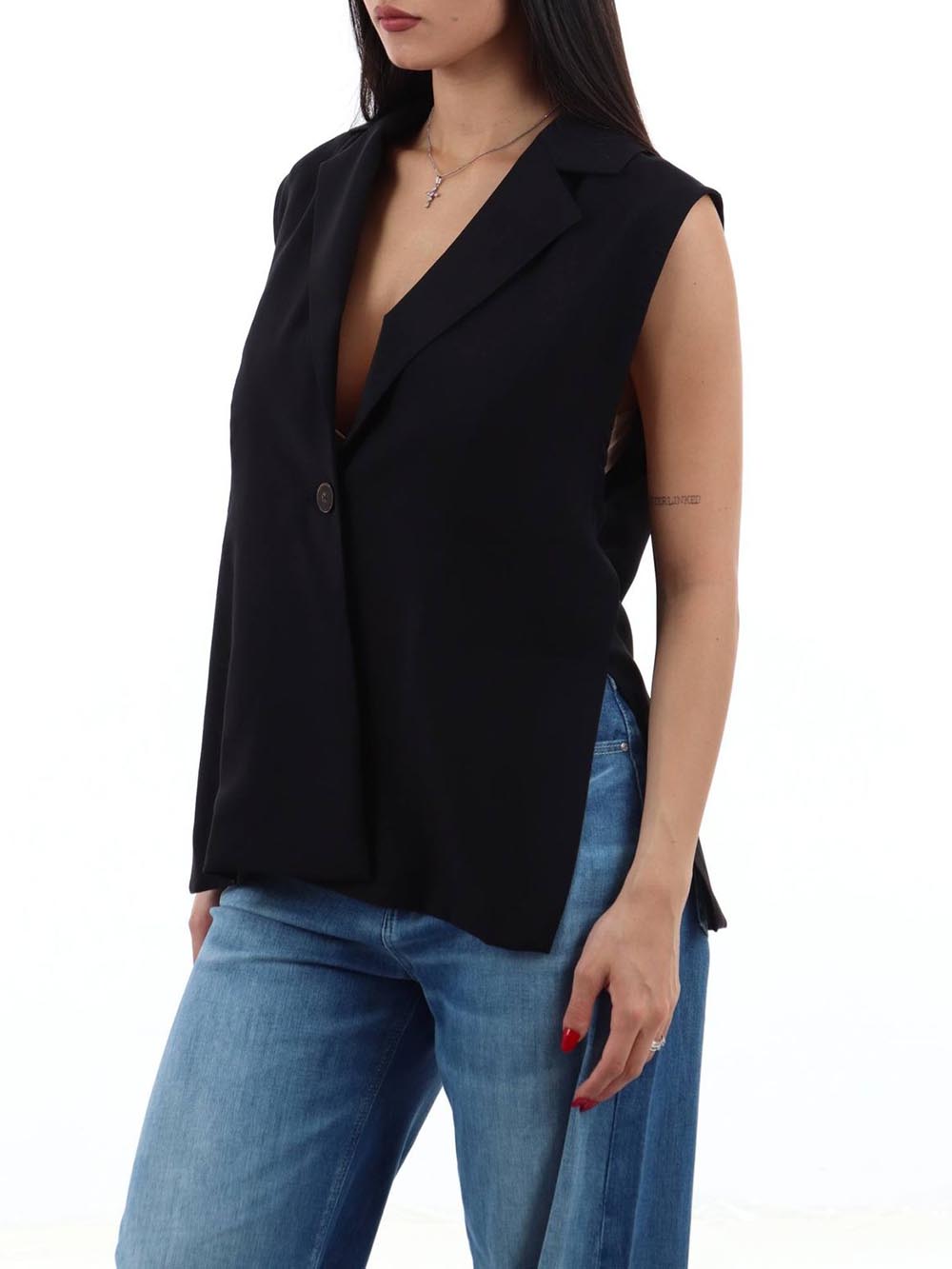 CHORAL Gilet Donna Pe26285 Nero