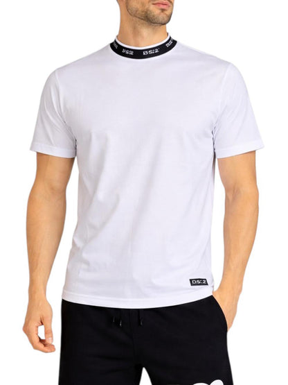 Ds2 T-shirt Uomo Ss26300 Bianco nero