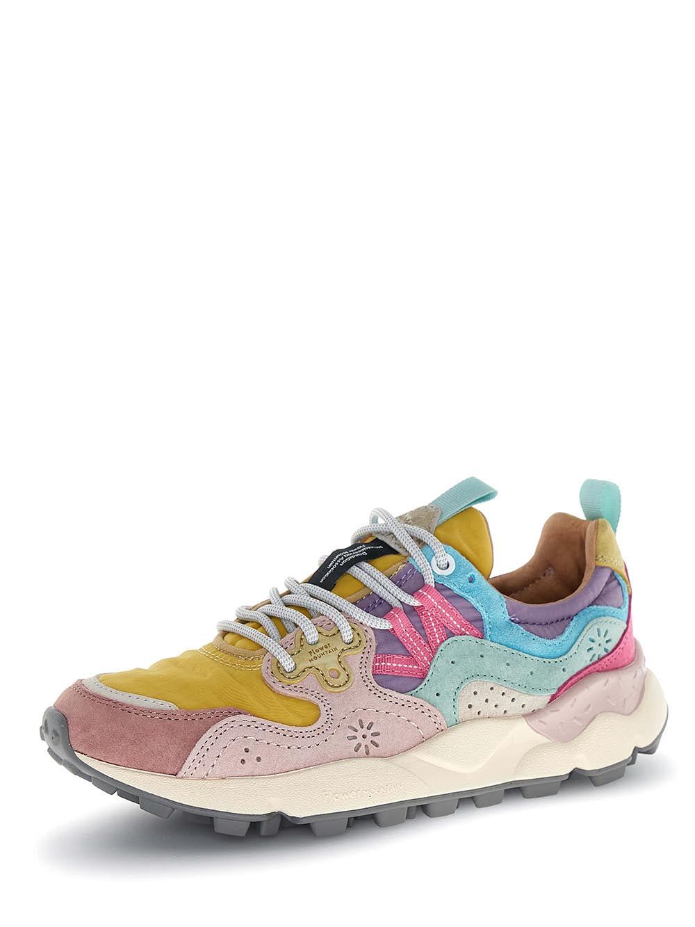YAMANO 3 WOMAN Flower Mountain Sneaker Donna 2017817.01 Rosa/giallo