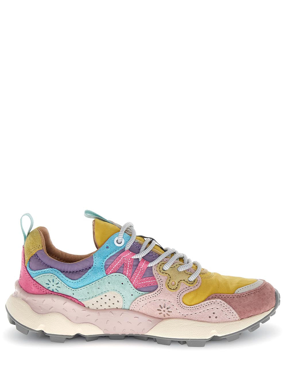YAMANO 3 WOMAN Flower Mountain Sneaker Donna 2017817.01 Rosa/giallo