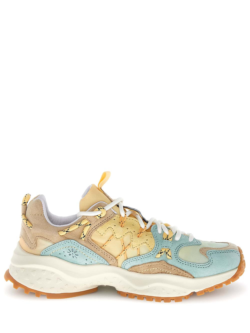 YAMABUSHI WOMAN Flower Mountain Sneaker Donna 2019510.05 Beige/Verde Acqua