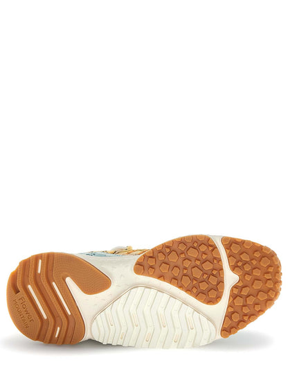 YAMABUSHI WOMAN Flower Mountain Sneaker Donna 2019510.05 Beige/Verde Acqua
