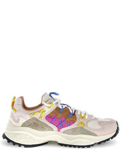 YAMABUSHI WOMAN Flower Mountain Sneaker Donna 2019510.05 Panna/rosa
