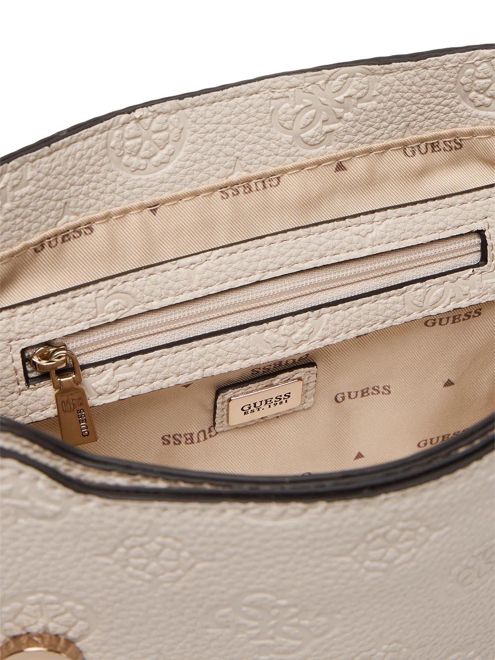 CRESIDIA II BUCKET Guess Borsa a Spalla Donna Hwpd98 88210 Panna