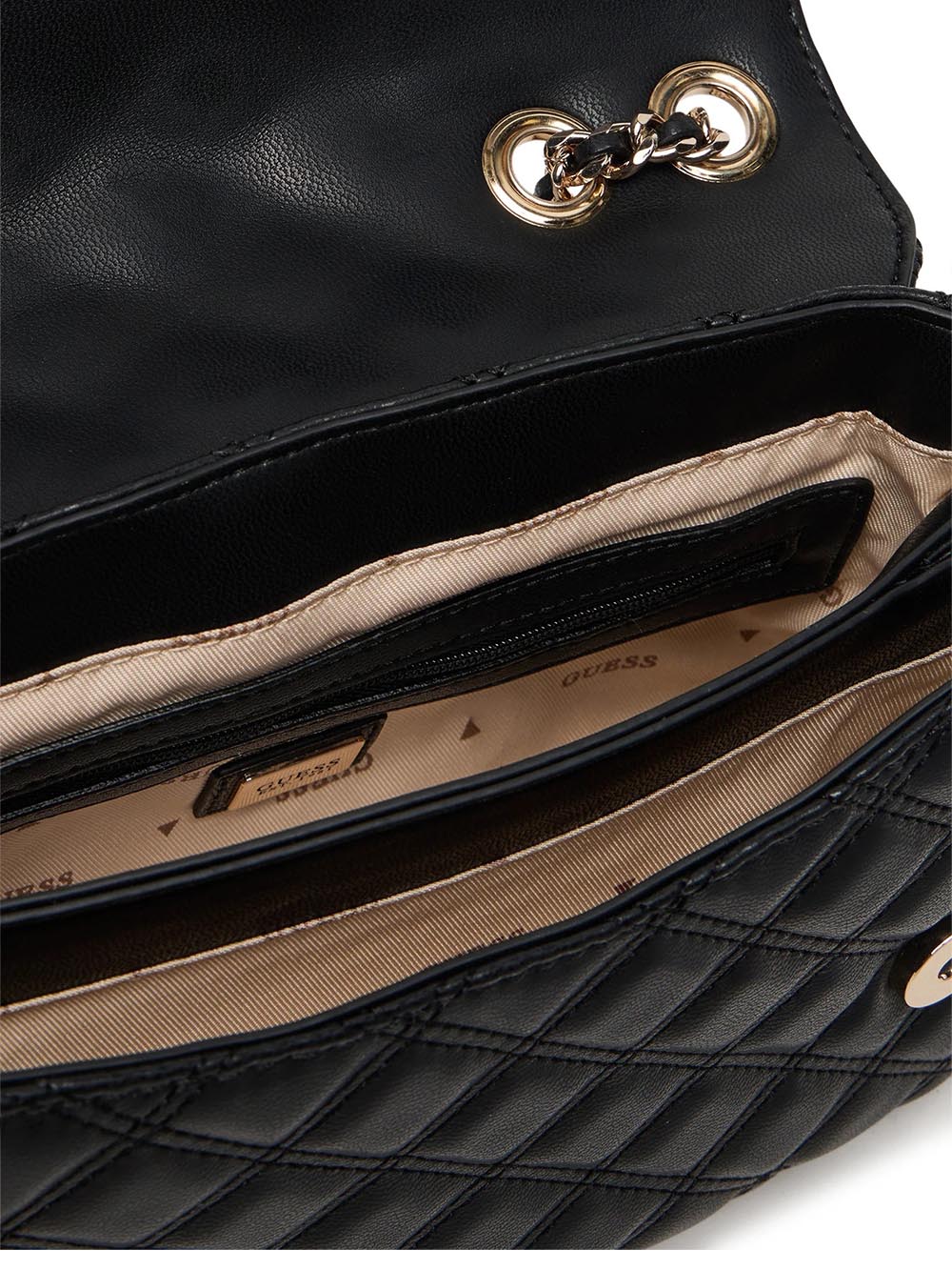 CRUISE VIBE TOP ZIP Guess Borsa a Spalla Donna Hwqg96 73200 Nero