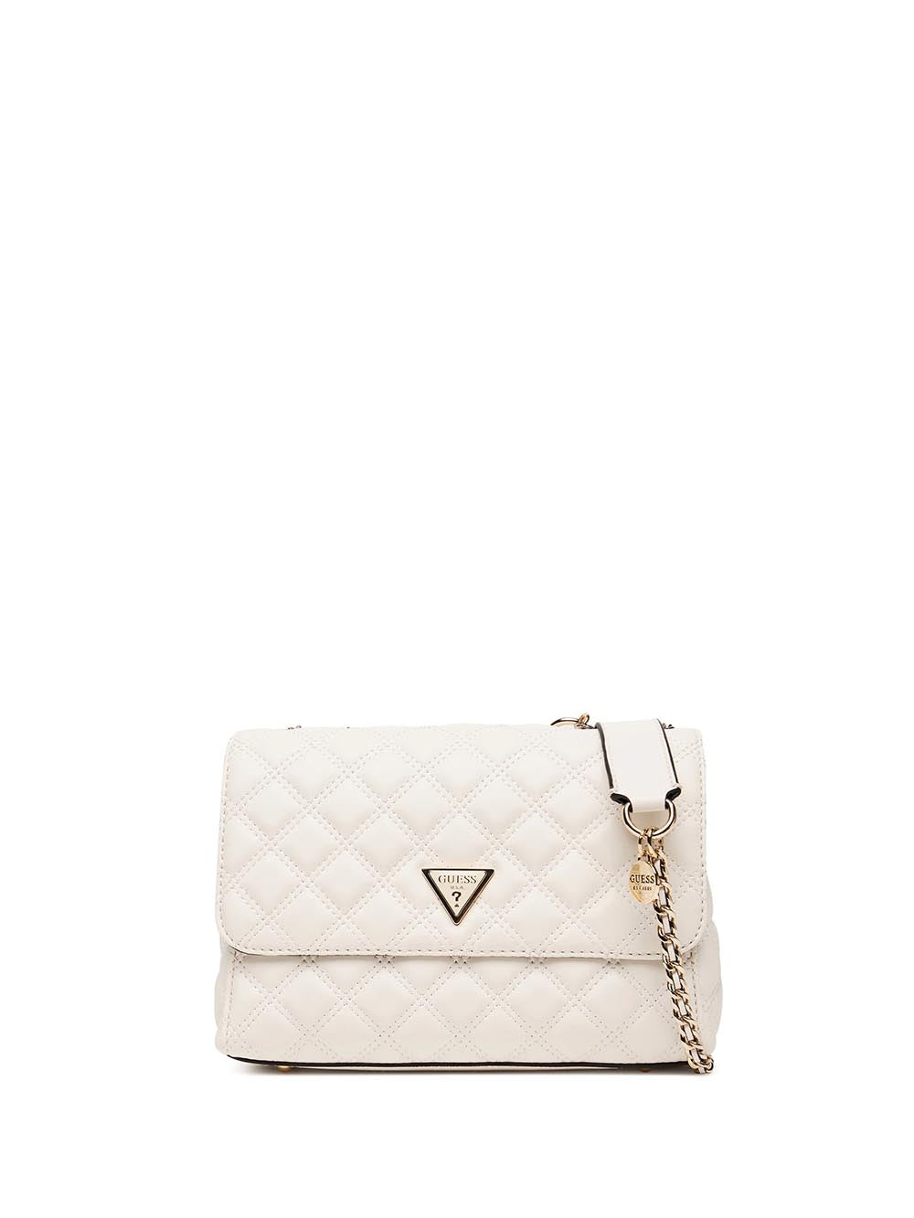 CRUISE VIBE TOP ZIP Guess Borsa a Spalla Donna Hwqg96 73200 Panna