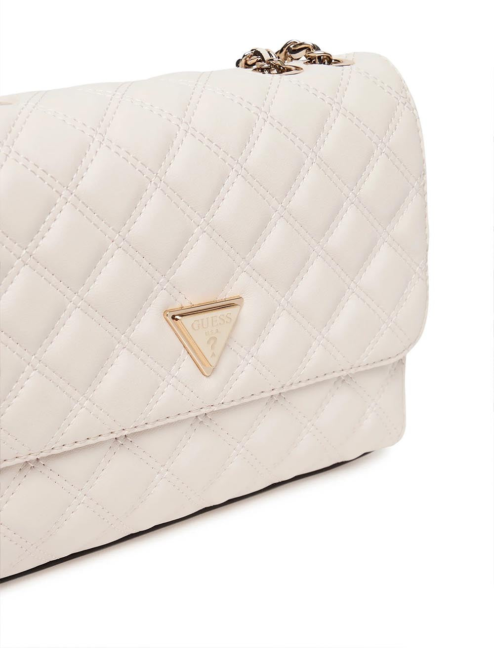 CRUISE VIBE TOP ZIP Guess Borsa a Spalla Donna Hwqg96 73200 Panna