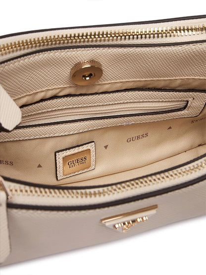 BRAMINA SMALL SATCHE Guess Borsa a Spalla Donna Hwzg96 72730 Avorio