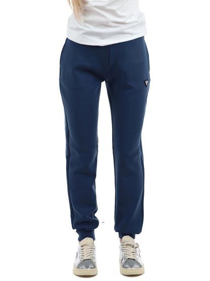 OLYMPE LONG PANTS Guess Pantalone Donna V4yb08 Kcay2 Blu