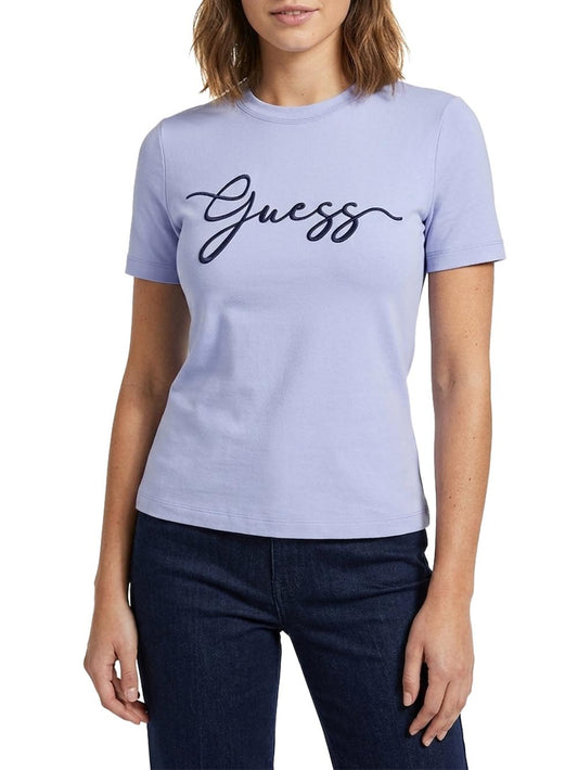 Guess T-shirt Donna V6gi01 K2962 Celeste