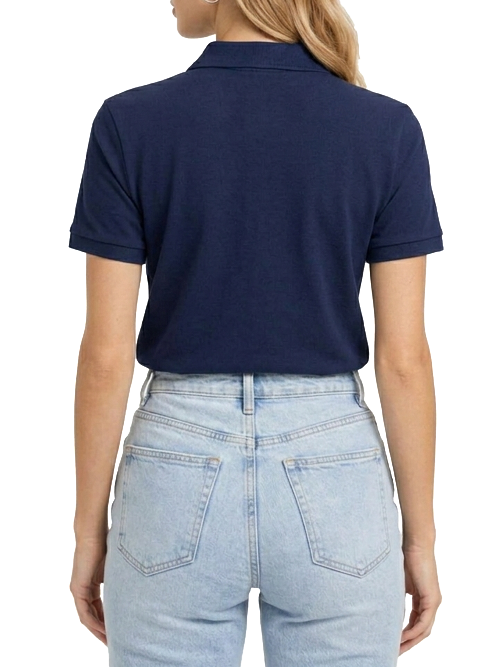 SILVY BOXY POLO SHIR Guess Polo Donna V6gp11 K3278 Blu