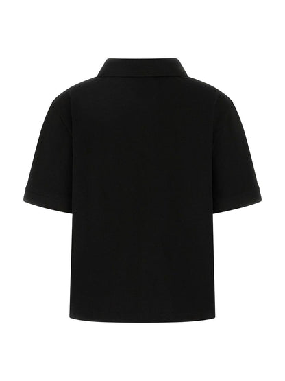 SILVY BOXY POLO SHIR Guess Polo Donna V6gp11 K3278 Nero