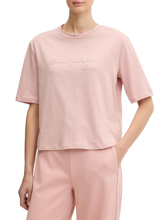 SOPHIE CN SS T-SHIRT Guess T-shirt Donna V6ri09 I3z14 Rosa