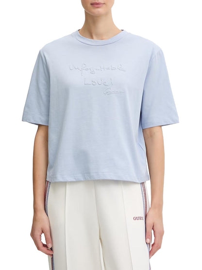 SOPHIE CN SS T-SHIRT Guess T-shirt Donna V6ri09 I3z14 Celeste