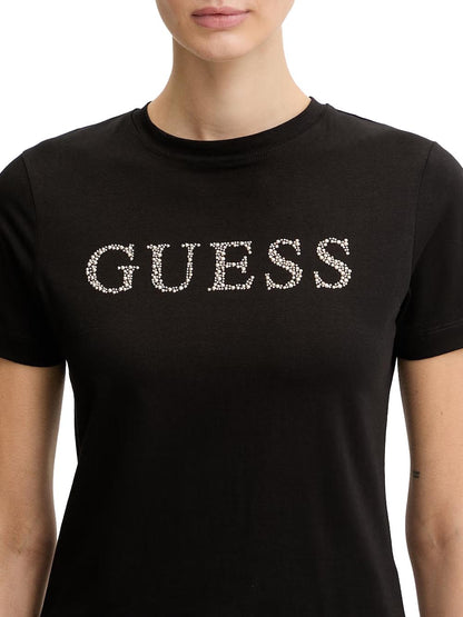 OCTAVIA RN SS T-SHIR Guess T-shirt Donna V6ri20 J1314 Nero