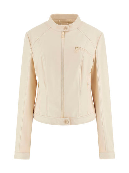 NEW FIAMMETTA JACKET Guess Giubbino Donna W4yl04 We480 Panna