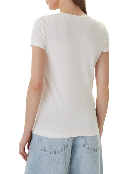 CN SS LOGO LACE TEE Guess T-shirt Donna W5gi04 J1314 Panna