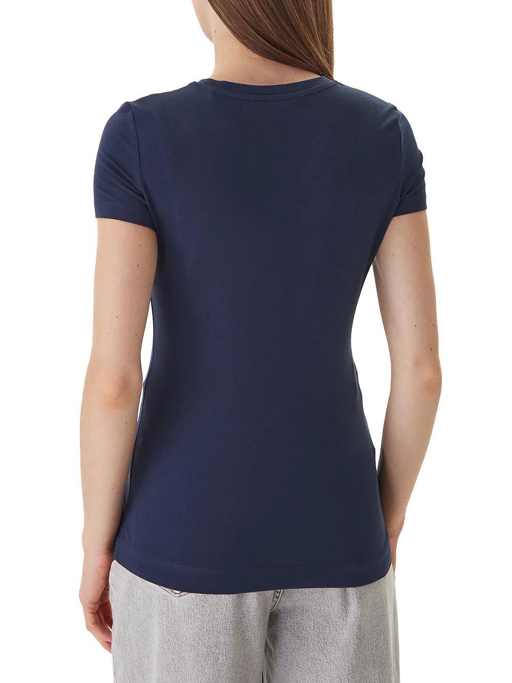 CN SS LOGO LACE TEE Guess T-shirt Donna W5gi04 J1314 Blu