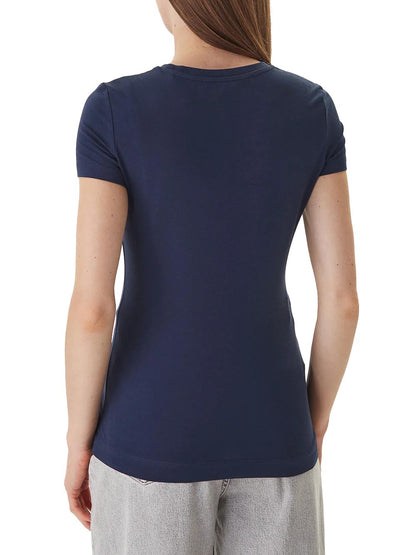 CN SS LOGO LACE TEE Guess T-shirt Donna W5gi04 J1314 Blu