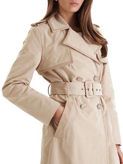 JENNY PU DETAILS TRE Guess Trench Donna W5rl14 Wgwd2 Panna