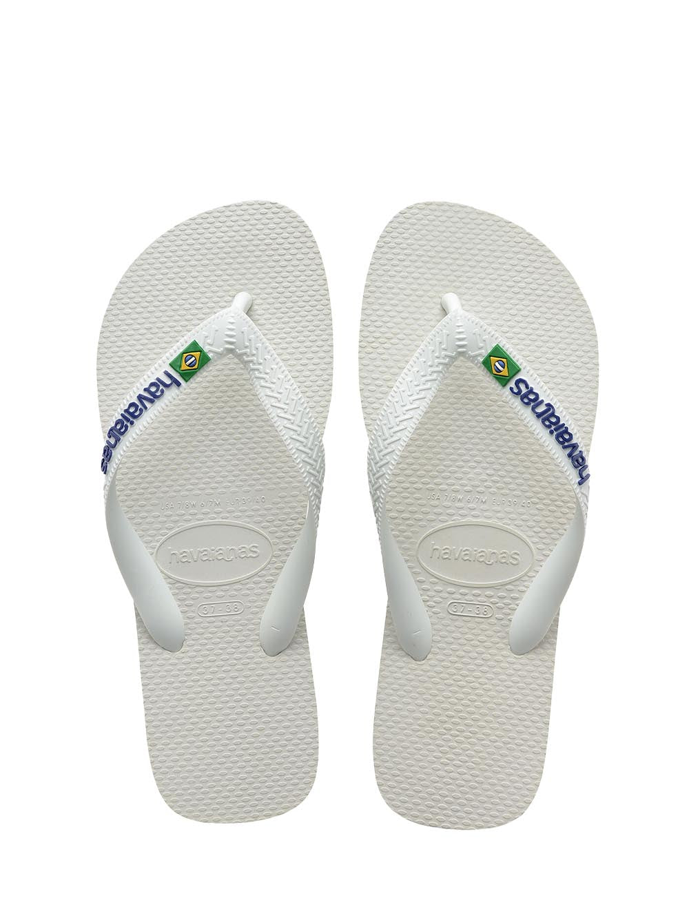 Havaianas Infradito Uomo Brasil Logo 4.110.850 Bianco