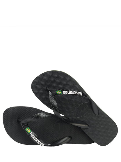 Havaianas Infradito Uomo Brasil Logo 4.110.850 Nero