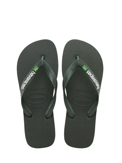 Havaianas Infradito Uomo Brasil Logo 4.110.850 Verde oliva
