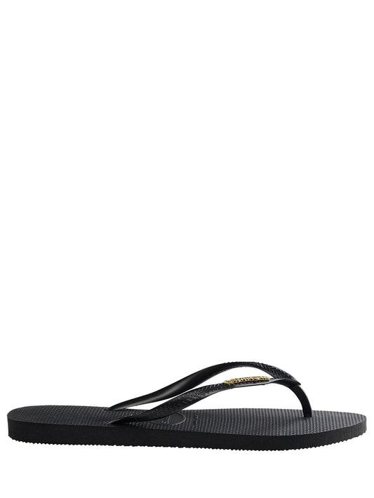 Havaianas Infradito Donna Slim Logo Metallica 4.119.875 Nero