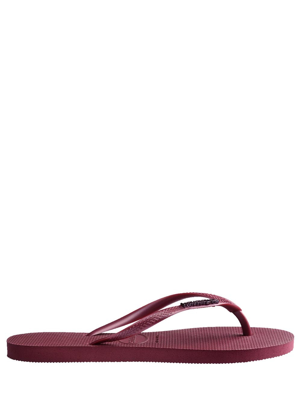 Havaianas Infradito Donna Slim Logo Metallica 4.119.875 Bordeaux