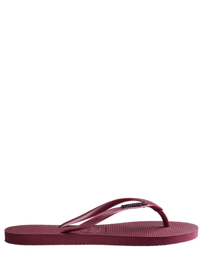 Havaianas Infradito Donna Slim Logo Metallica 4.119.875 Bordeaux