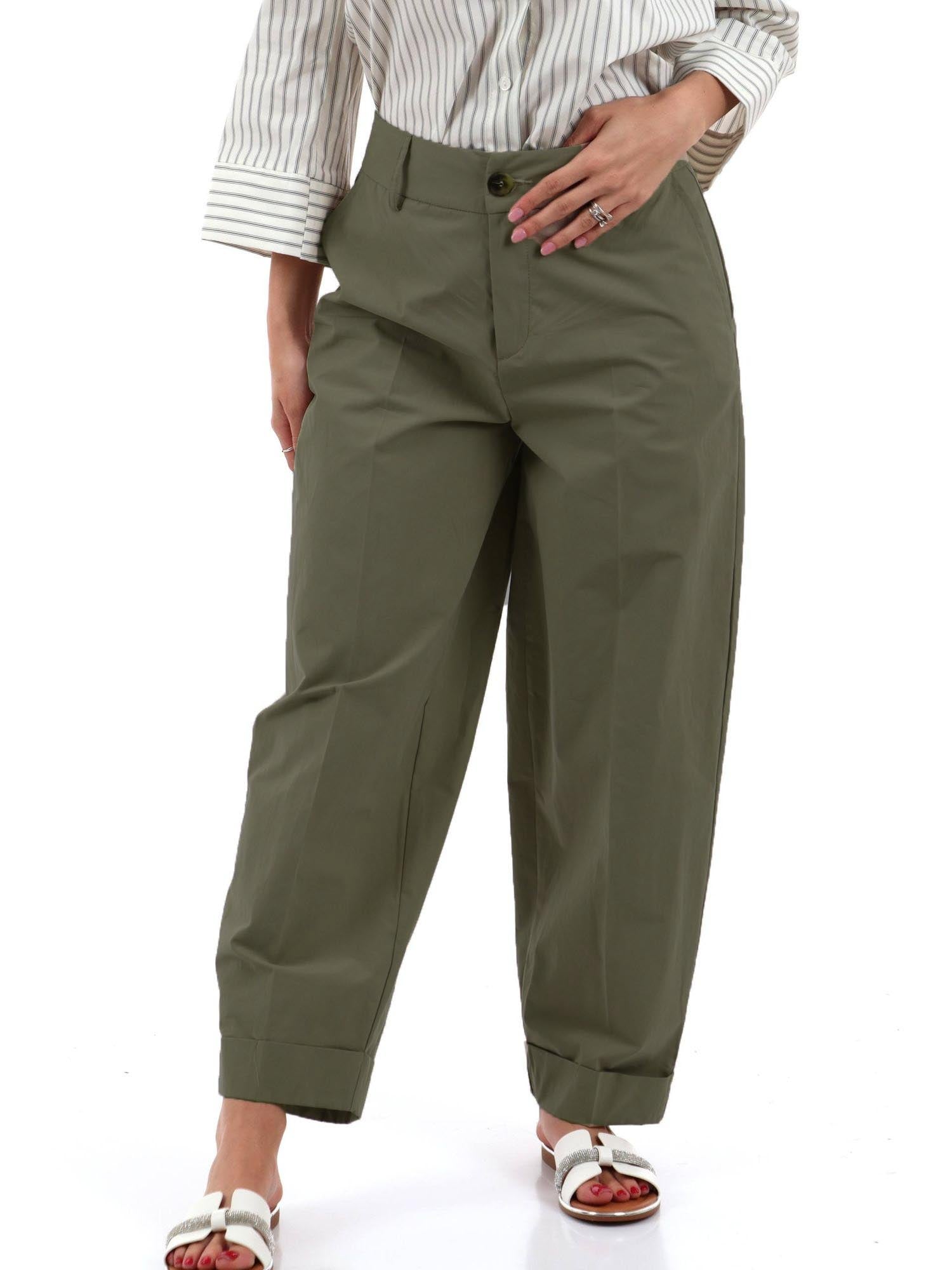 barrel I AM Pantalone Donna 13568 Verde militare