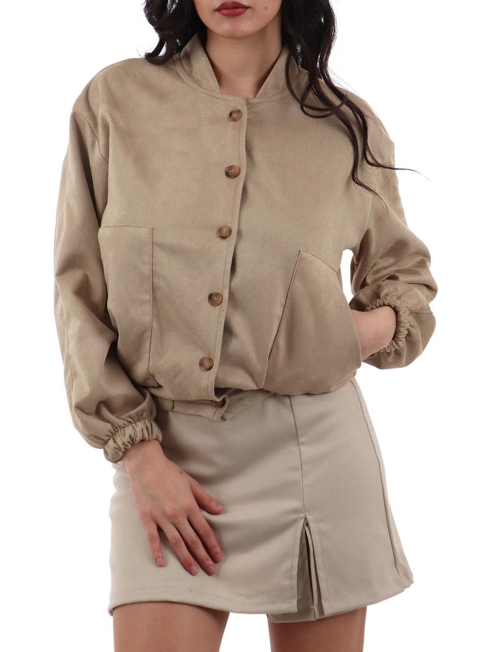 I AM Giubbino Donna 17233 Beige