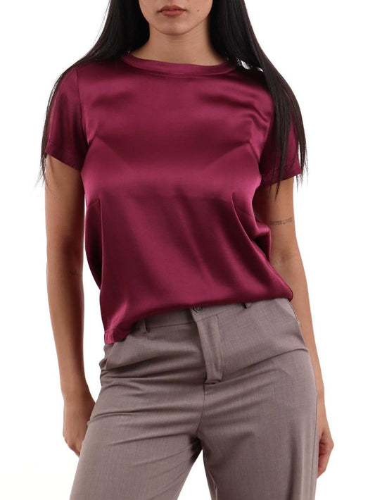 girocollo I AM T-shirt Donna 1951v39 Bordeaux