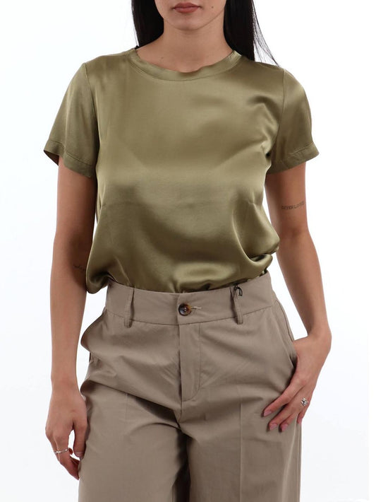 girocollo I AM T-shirt Donna 1951v39 Verde