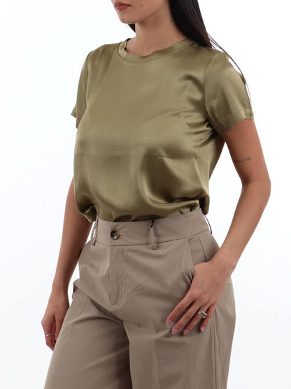 girocollo I AM T-shirt Donna 1951v39 Verde