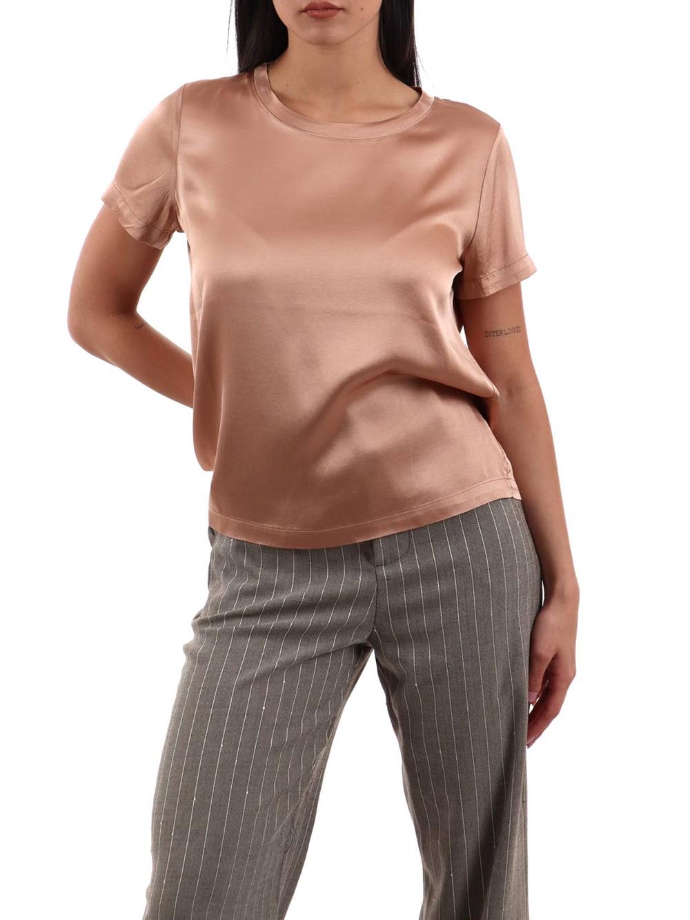 girocollo I AM T-shirt Donna 1951v39 Rosa